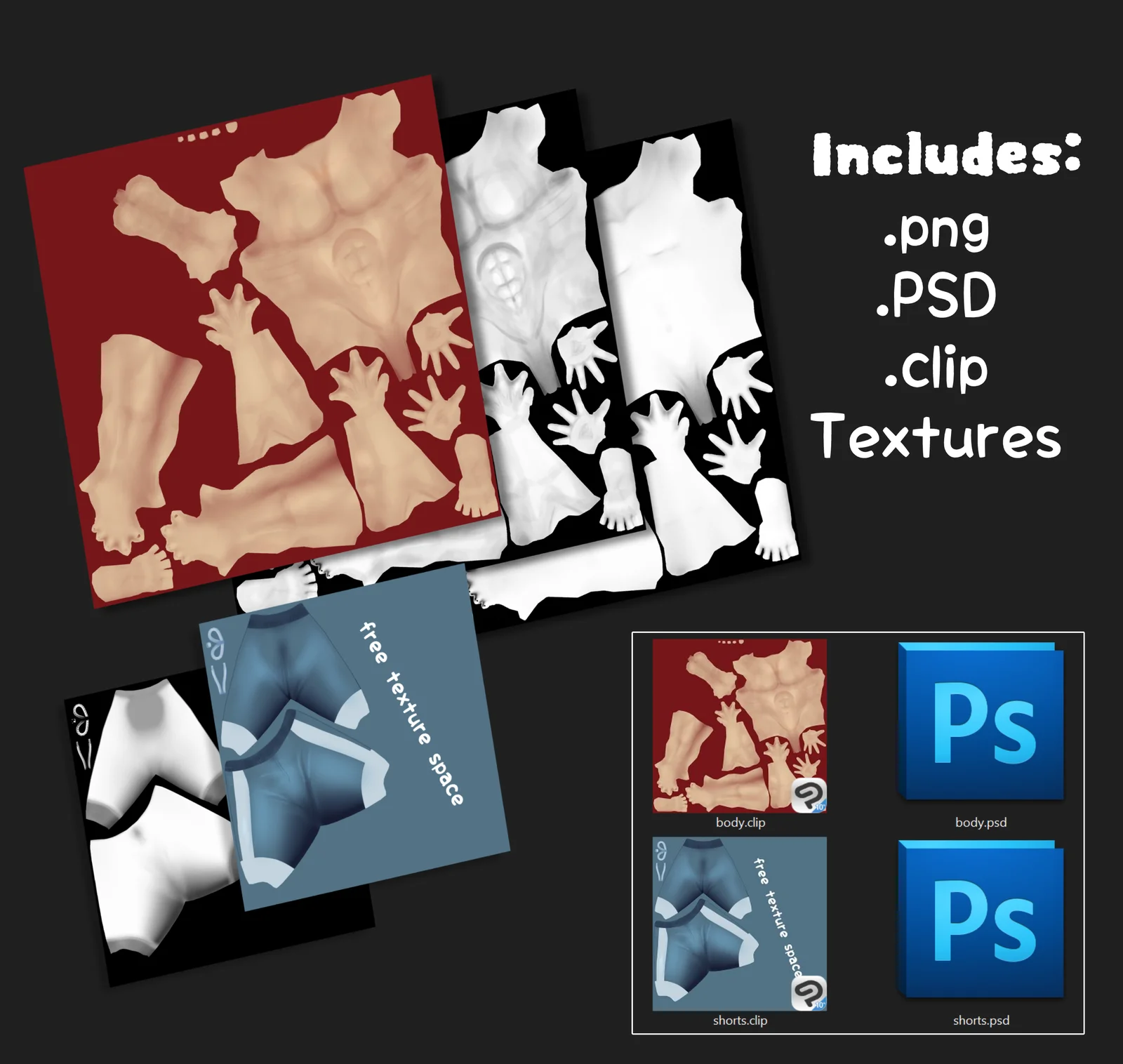 Rigged Avatar Body Base screenshot 7