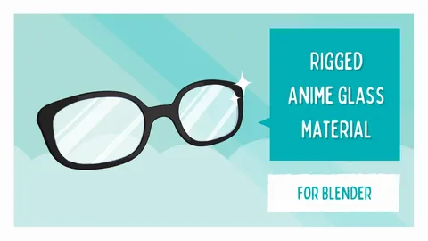 Rigged Anime Toon Glass Shader - Blender shaders
