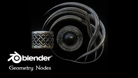 Ring Swirl - Blender geometry nodes