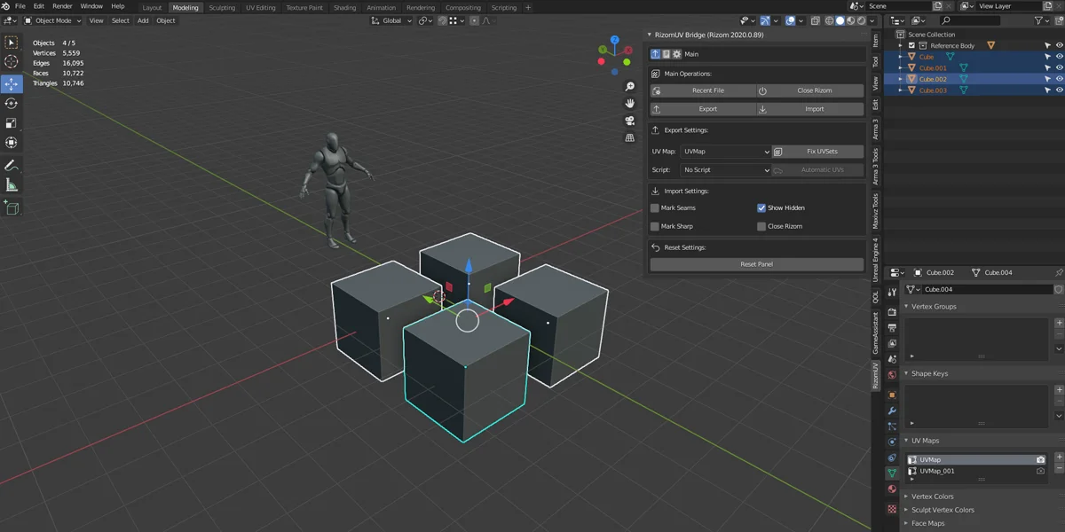 RizomUV Bridge screenshot 3