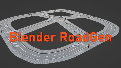 RoadGen - Blender geometry nodes