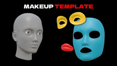 Roblox Makeup Mannequin Template - Blender 3d models