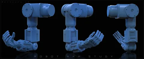 Robot Arm Kitbash Part - Blender 3d models