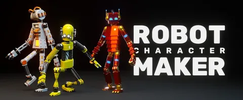 Robot Character Maker - Blender geometry nodes