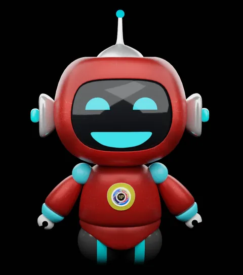 Rigged Cartoon Robot - Blender 3d models