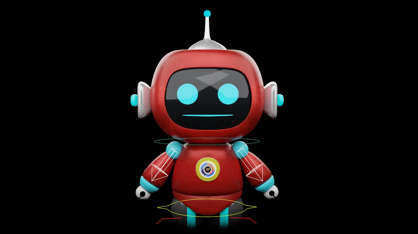 Rigged Cartoon Robot screenshot 8