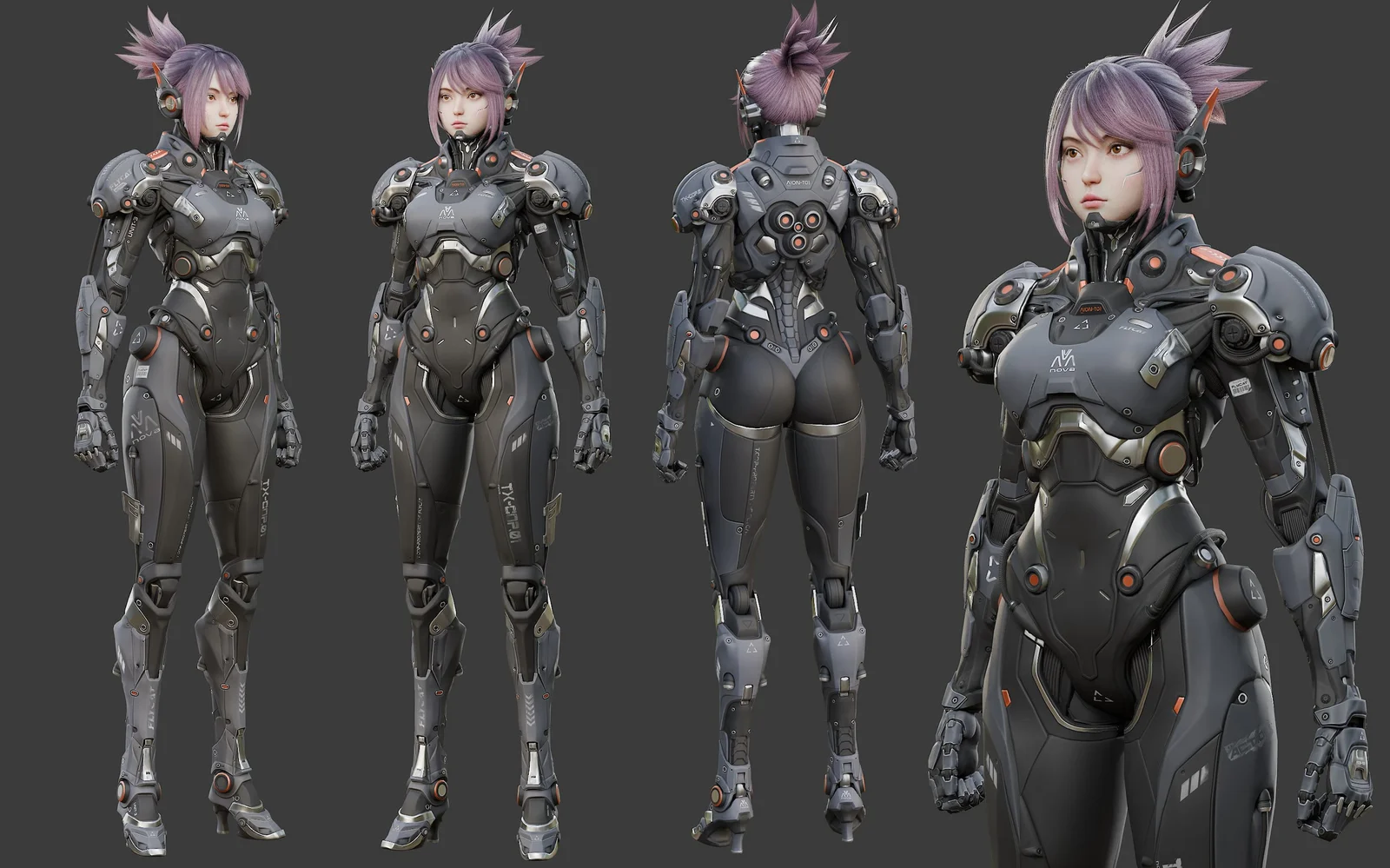 Robot Girl Modeling screenshot 3