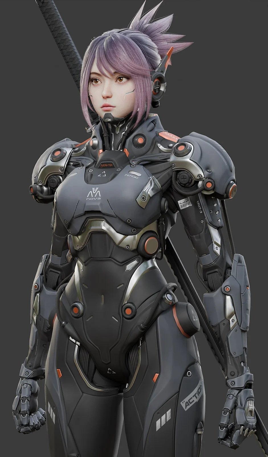 Robot Girl Modeling screenshot 4