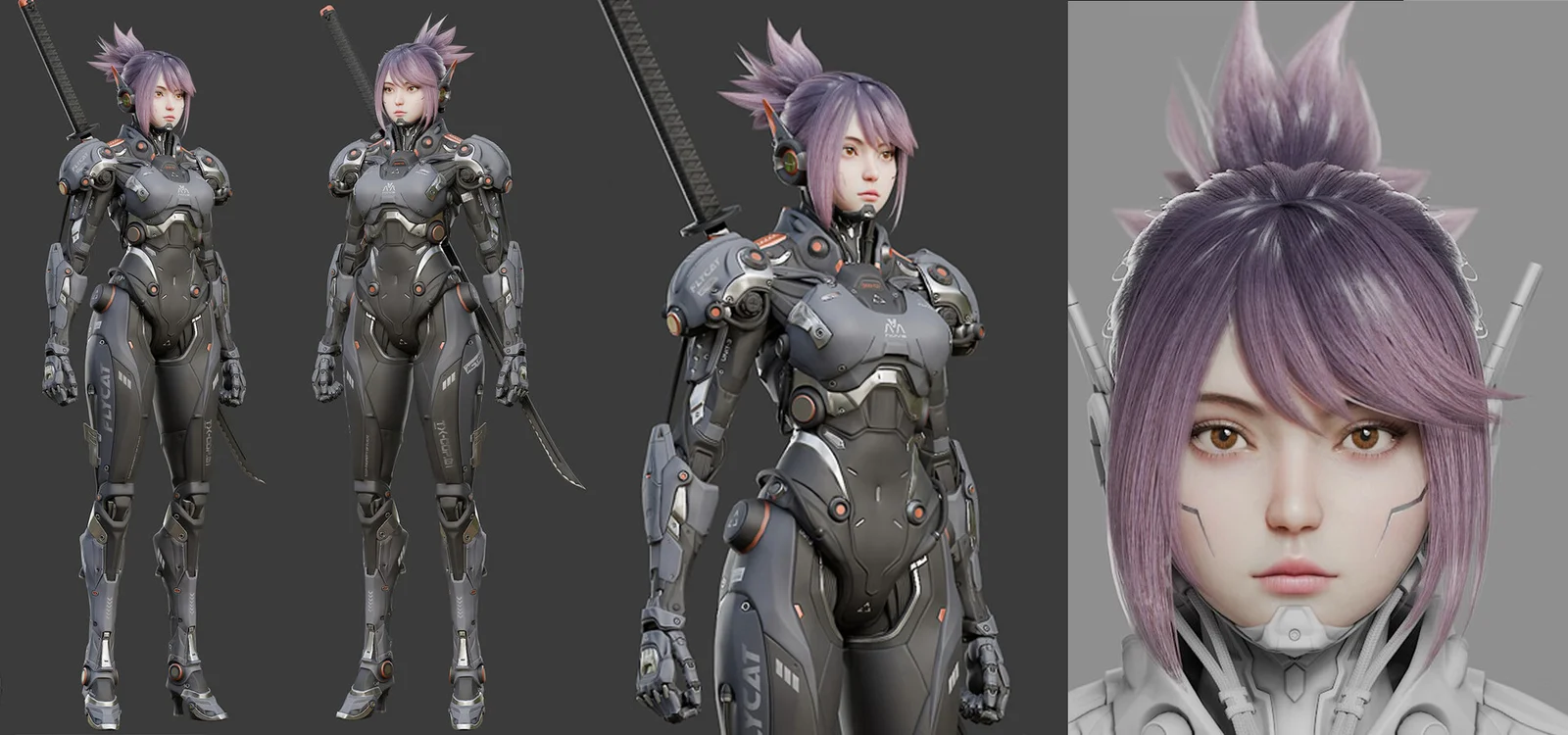 Robot Girl Modeling screenshot 5