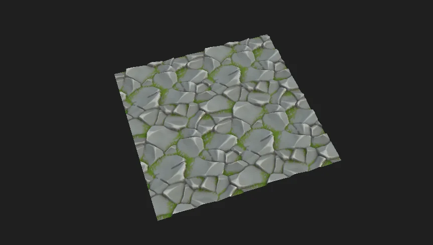 Stylized Rock with Grass screenshot 2
