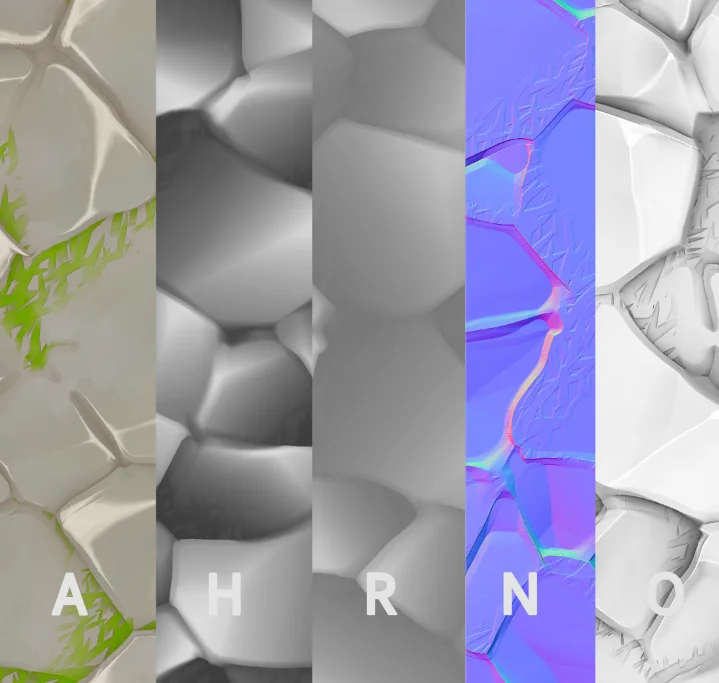 Stylized Rock with Grass screenshot 3