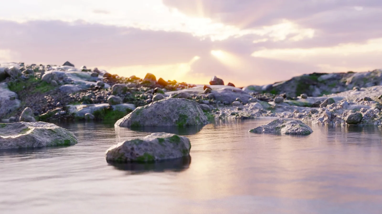 Rocky River Nature Animation screenshot 2