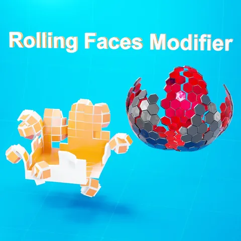 Rolling Faces Modifier - Blender geometry nodes
