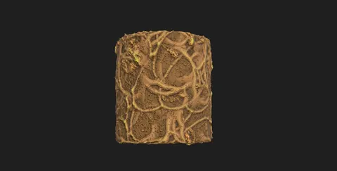 Roots With Dirt Material - Blender textures & materials