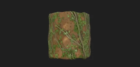 Stylized Roots With Grass Material - Blender textures & materials