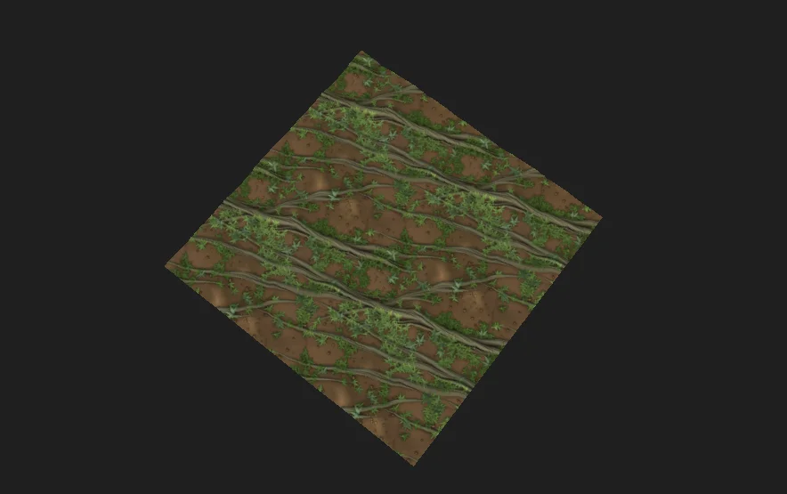 Stylized Roots With Grass Material screenshot 2