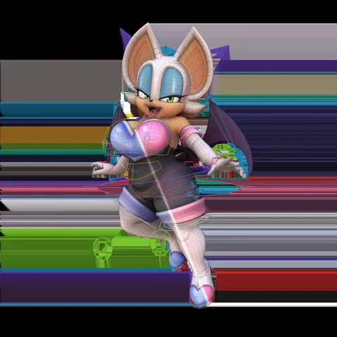 Rouge The Bat - Blender 3d models