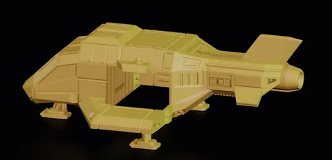 RT-33 Gunship And Magpod Hauler - Blender 3d models