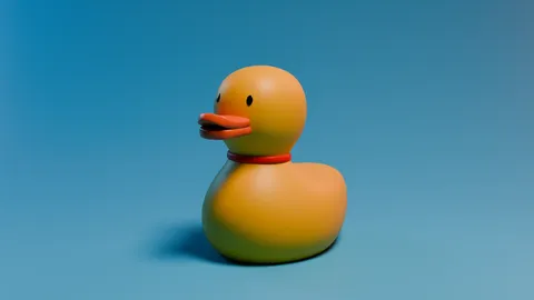 Rubber Duck And Lighting Scene - Blender 3d models