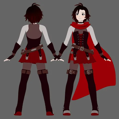 Ruby Rose Character Model - Blender 3d models