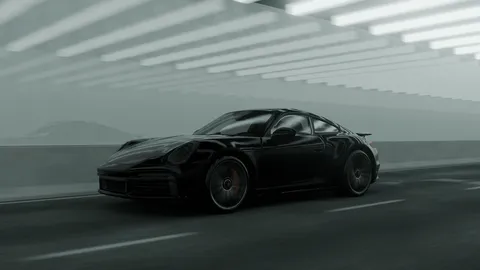 Running Car Scene - Blender scenes