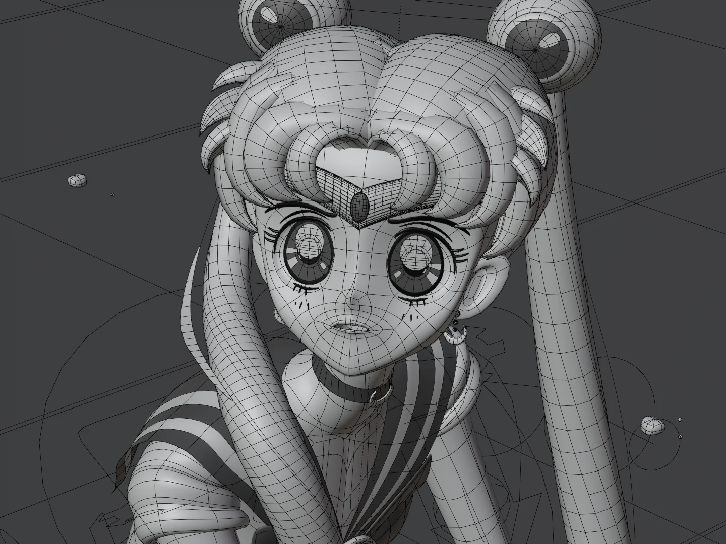 Sailor Moon Modeling Video screenshot 3