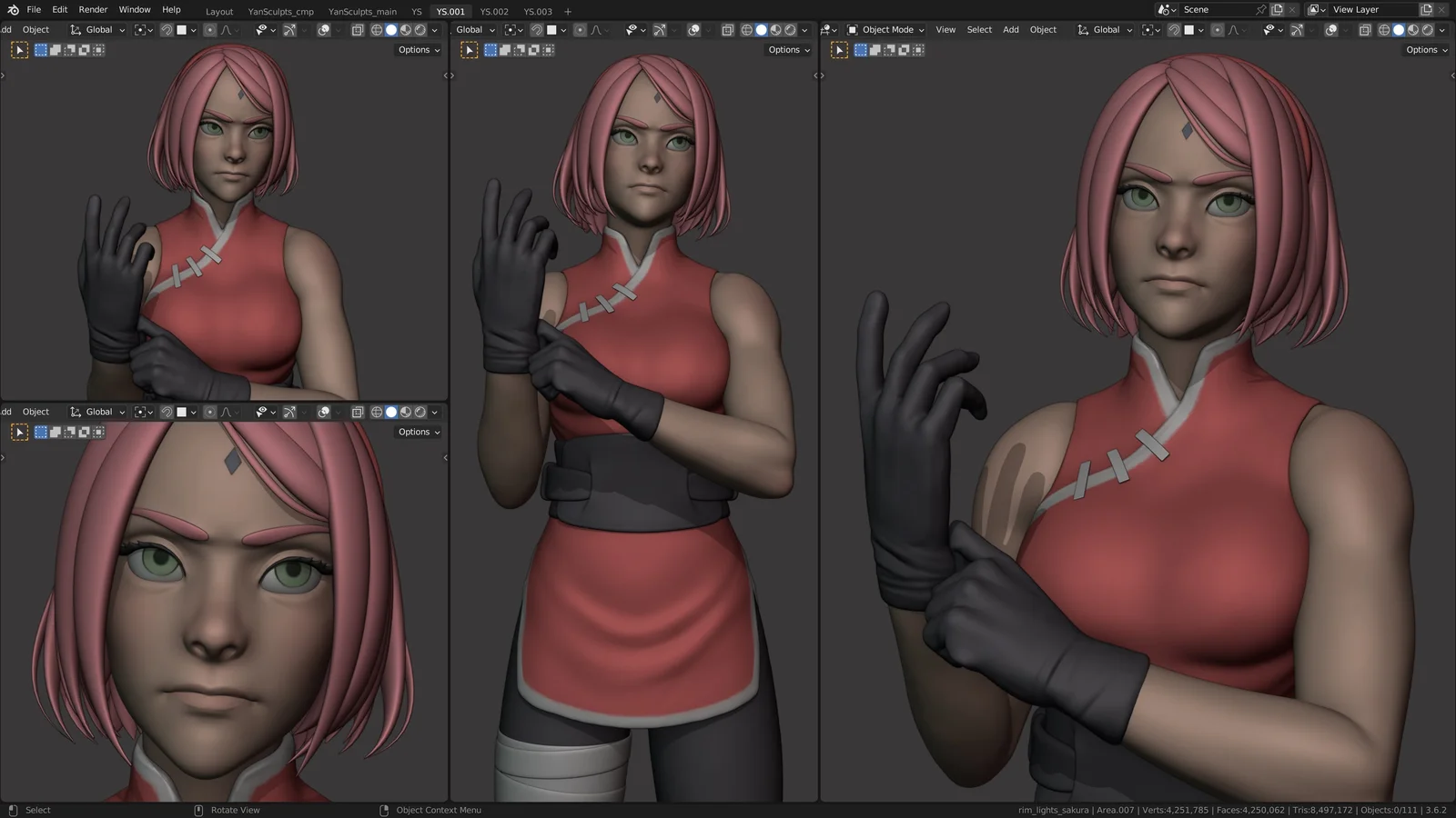 Sakura Haruno Character Creation screenshot 2