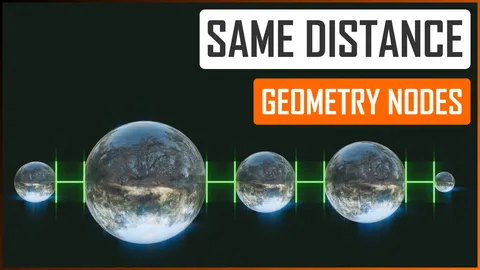 Same Distance - Blender geometry nodes