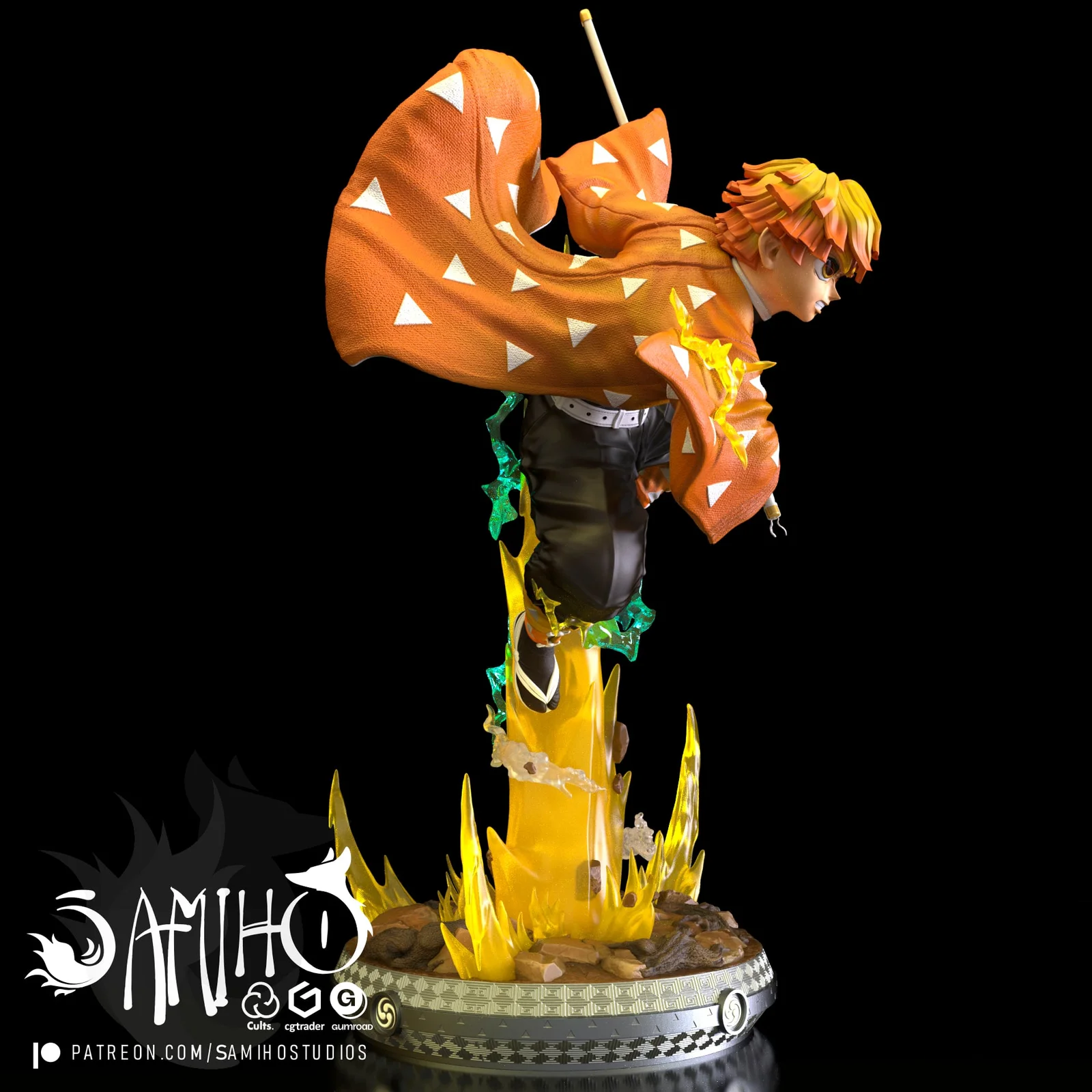 Agatsuma Zenitsu STLs screenshot 3