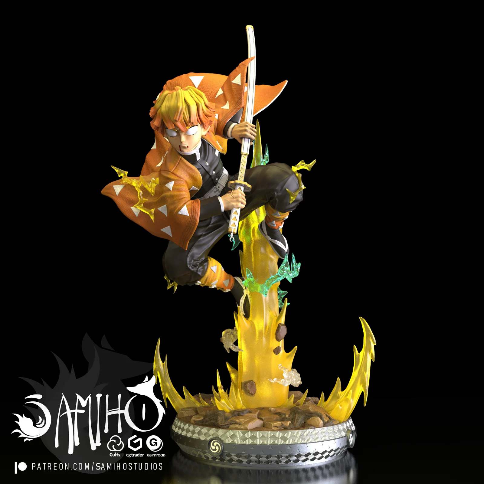 Agatsuma Zenitsu STLs screenshot 5