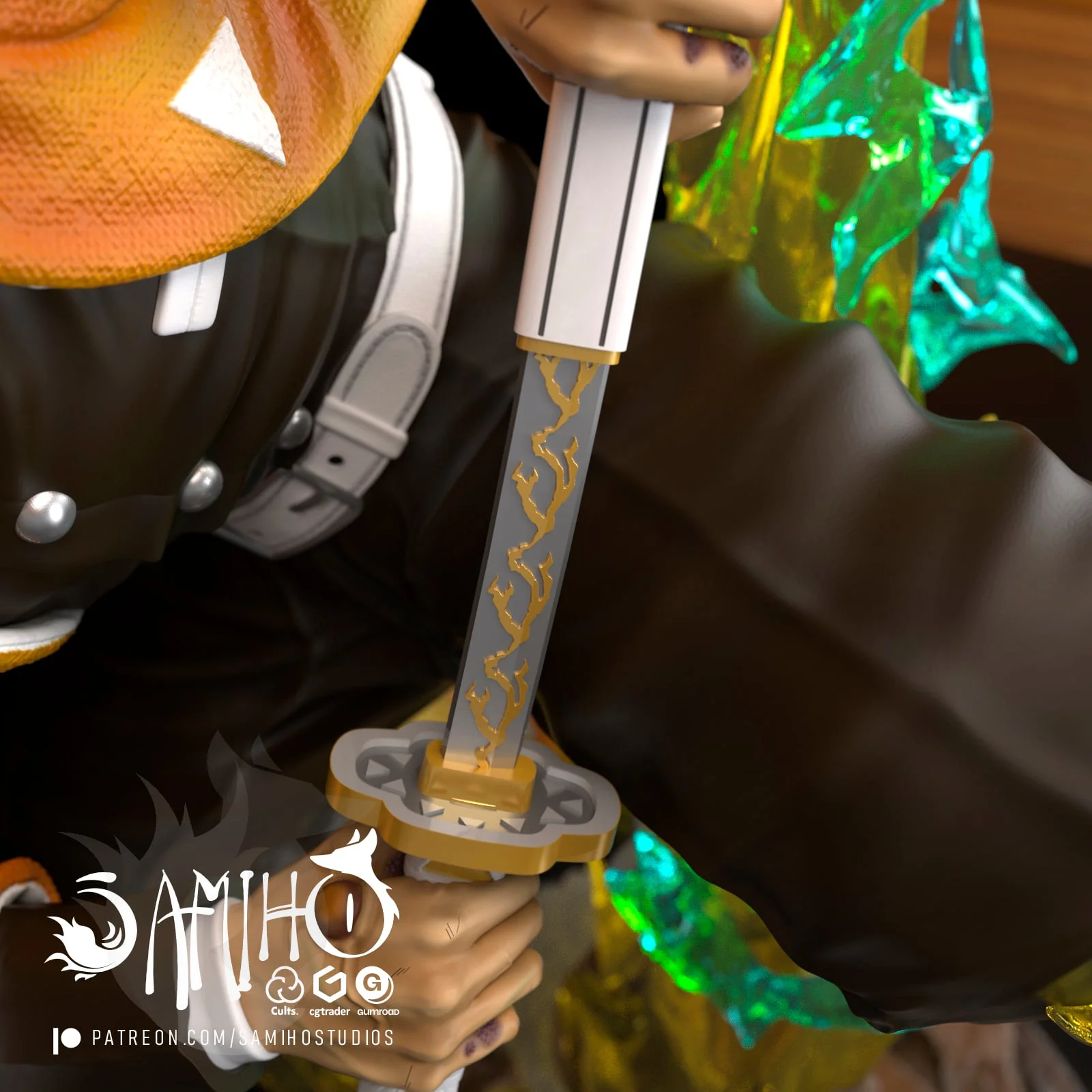 Agatsuma Zenitsu STLs screenshot 7