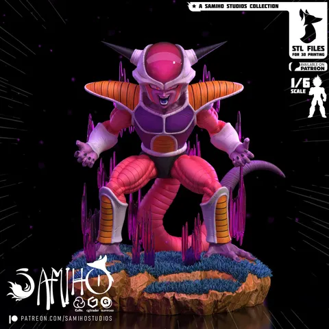 Freeza 1st Form - Blender 3d models