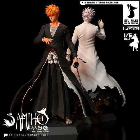 Ichigo And Zangetsu - Blender 3d models