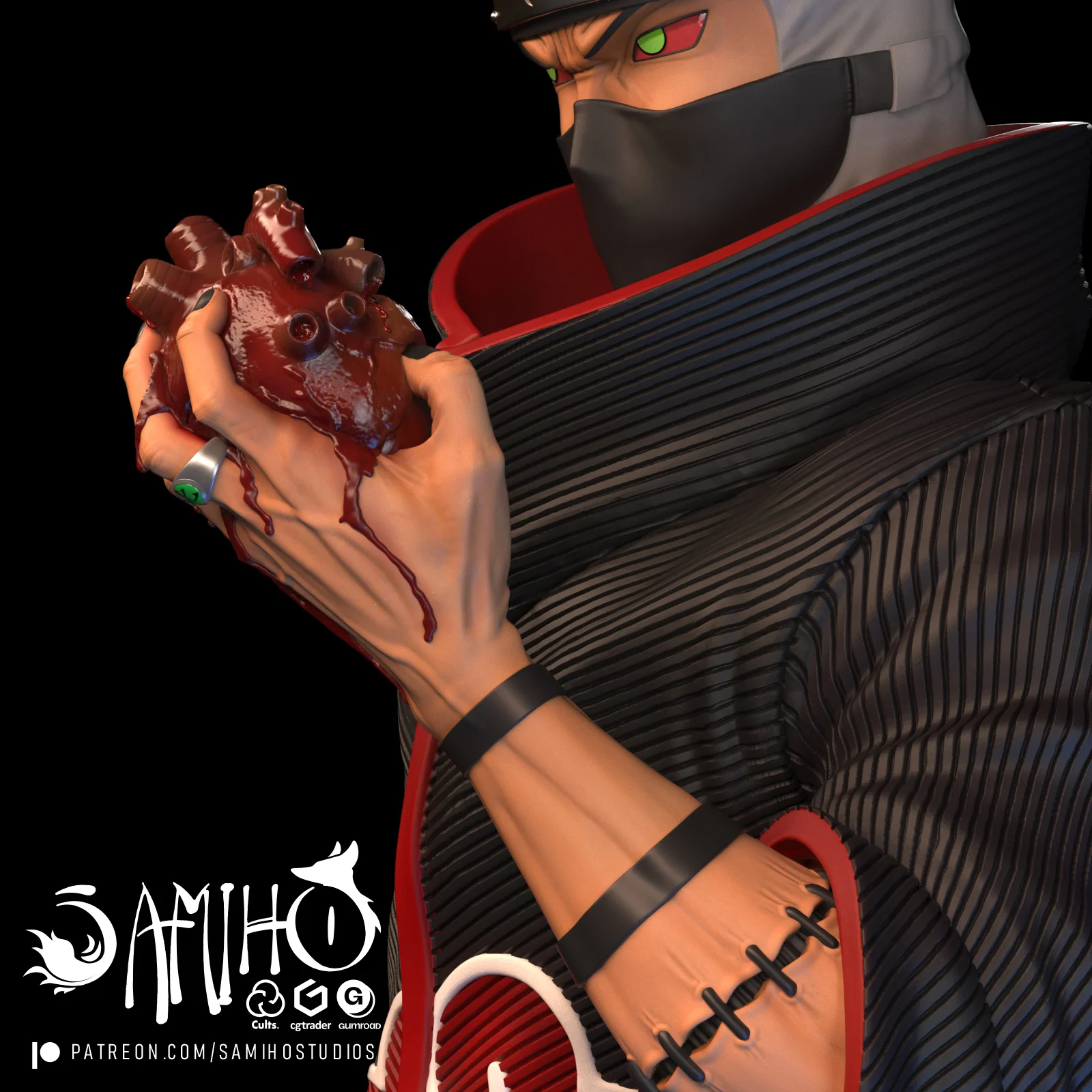 Kakuzu 3D Print Model screenshot 7