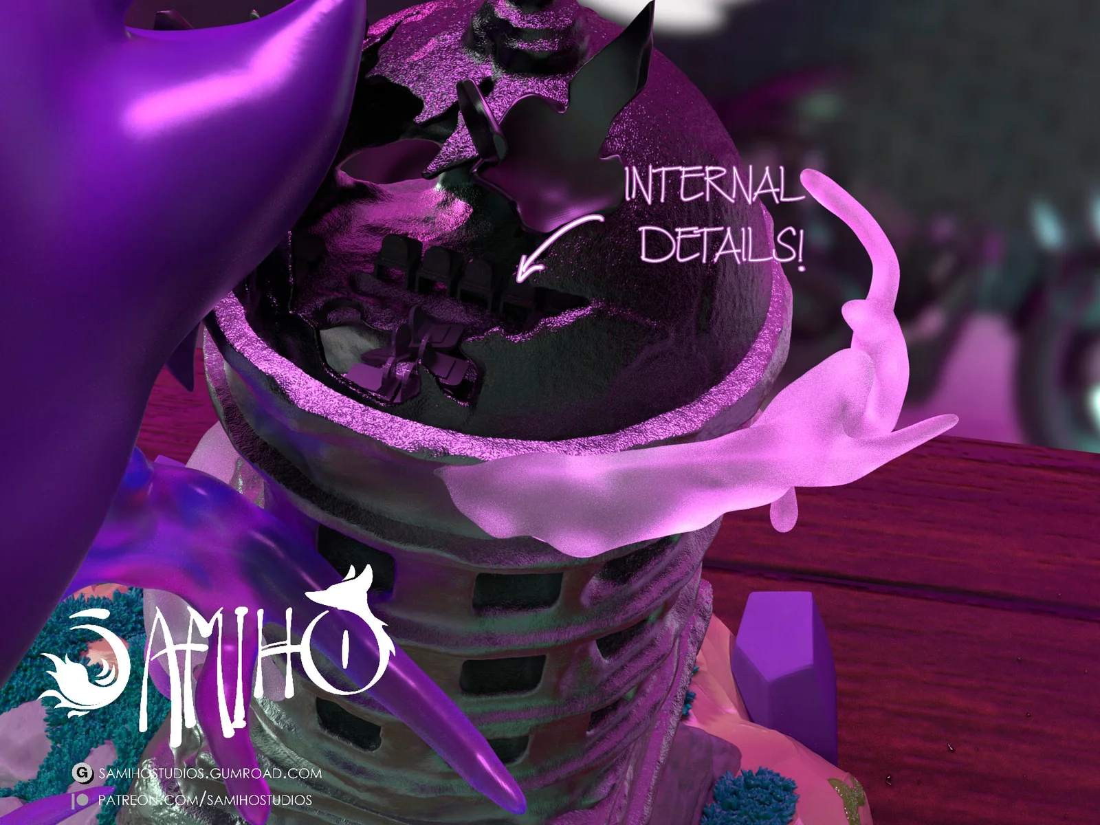 Lavender Tower Gengar Sculpture screenshot 6