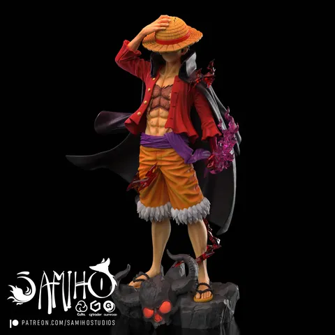 Luffy, the 5th Yonko - Blender 3d models