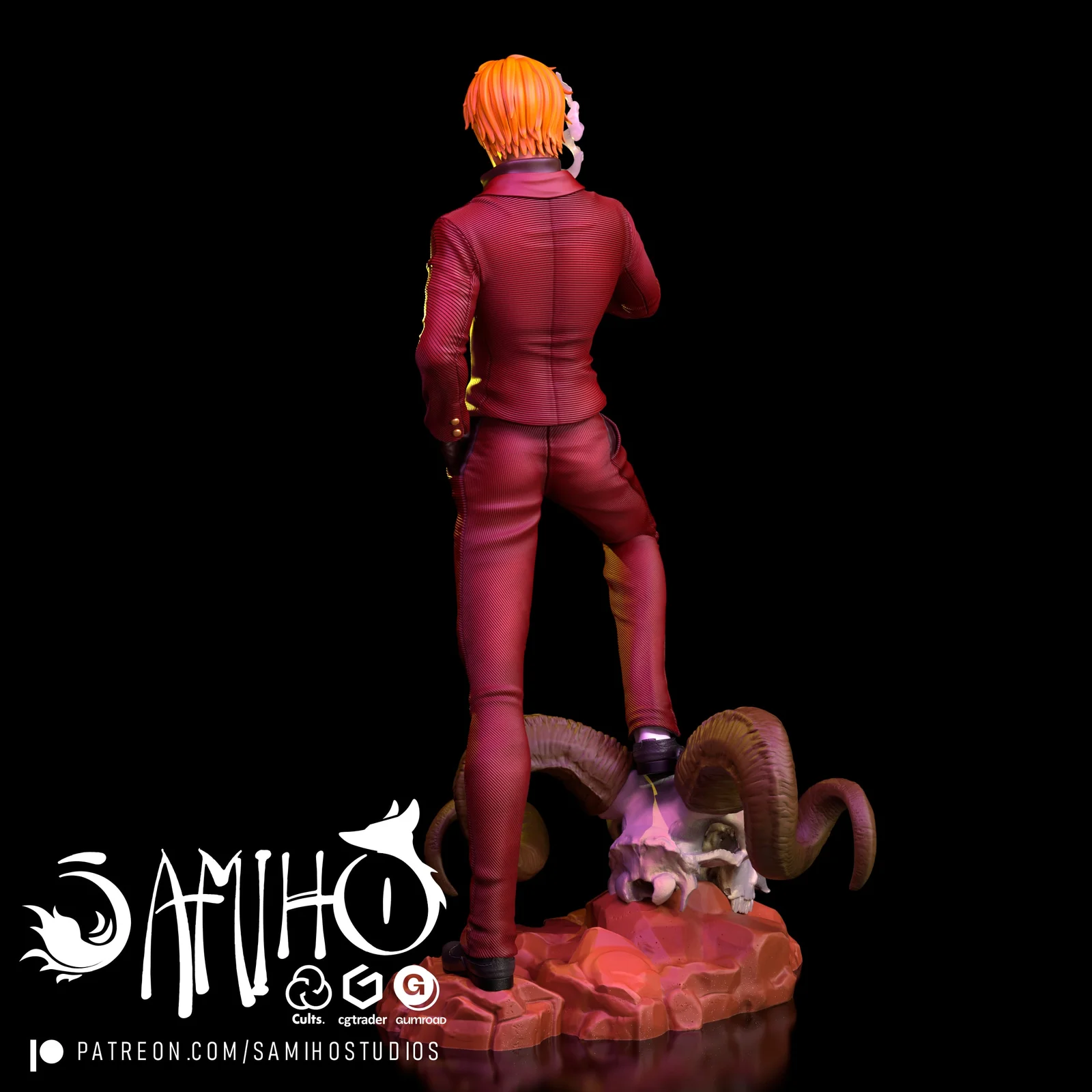 Sanji 3D Print Model screenshot 3