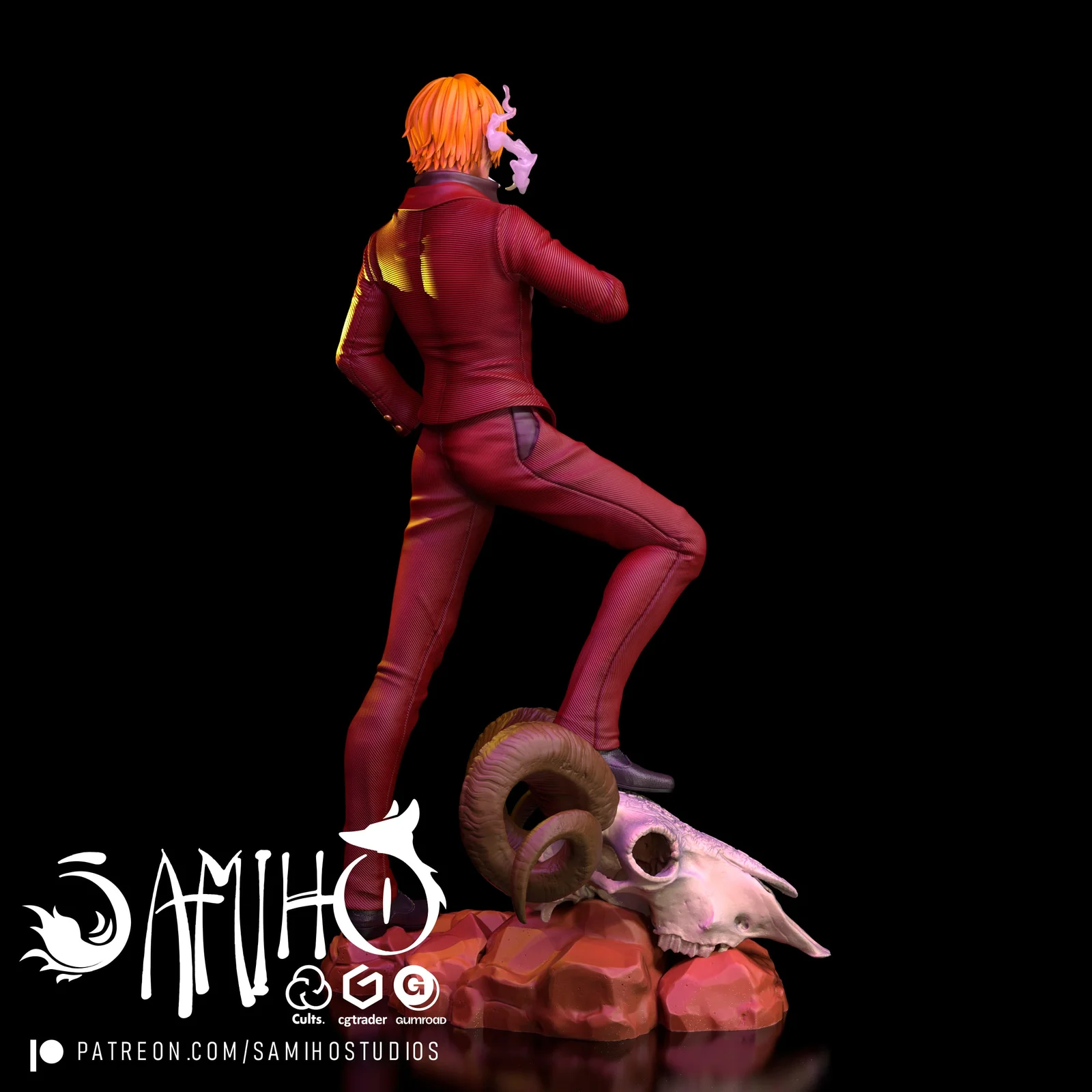 Sanji 3D Print Model screenshot 4