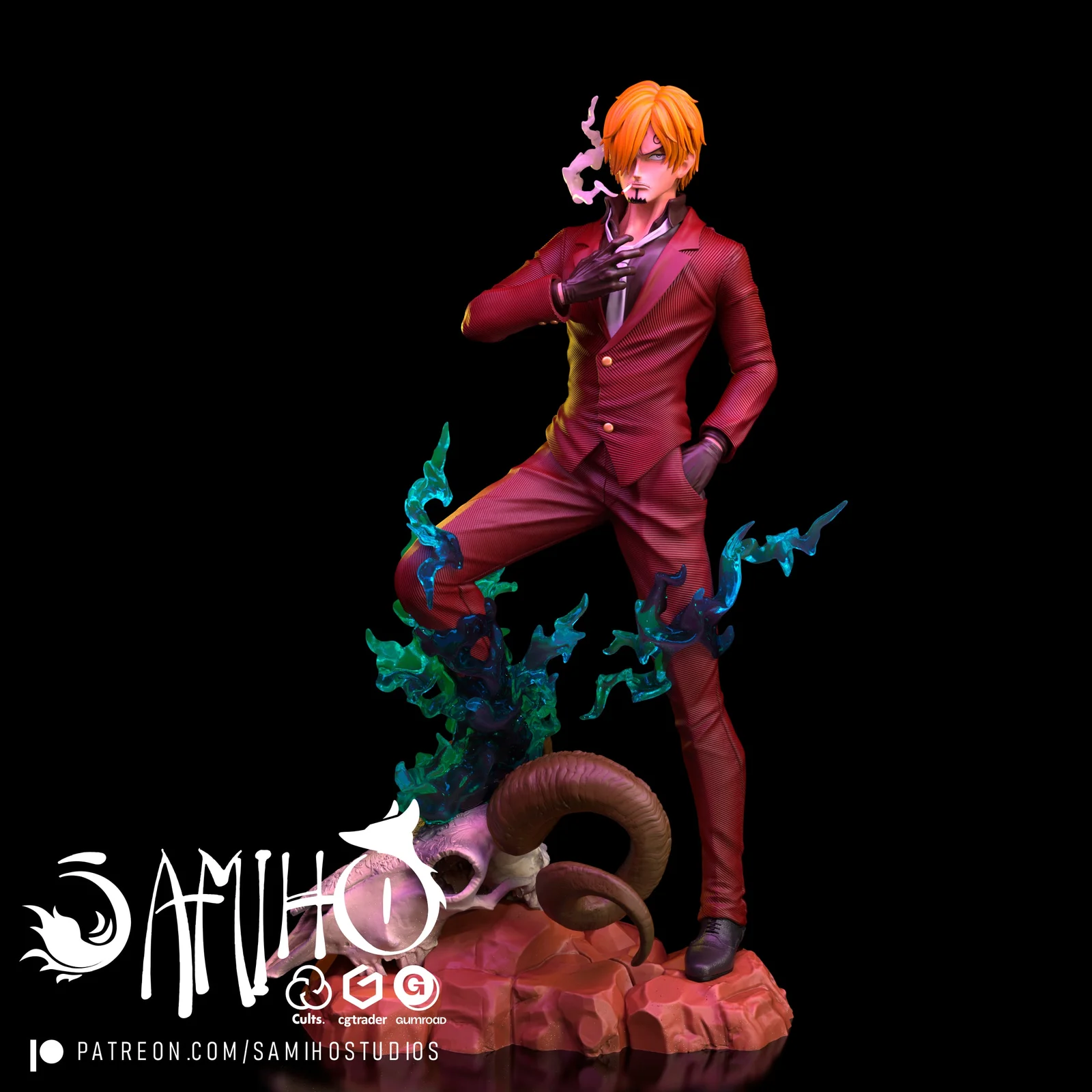 Sanji 3D Print Model screenshot 6