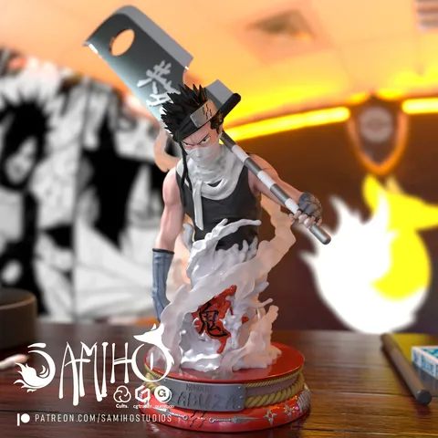 Zabuza Demon of the Hidden Mist - Blender 3d models