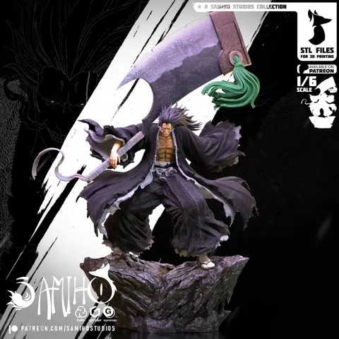 Zaraki Kenpachi Statue - Blender 3d models