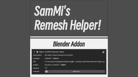 SamMi's Remesh Helper - Blender addons