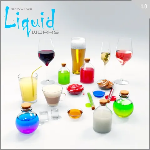 Sanctus Liquid Works - Blender shaders
