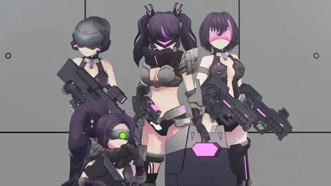 Sangvis Units Pack - Blender 3d models