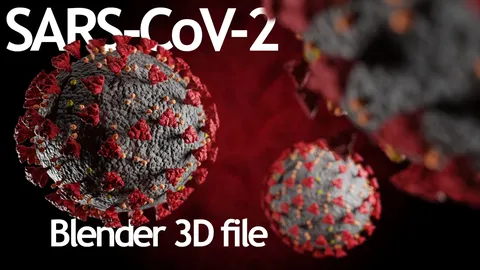 SARS-CoV-2 Virus - Blender 3d models