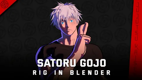 Satoru Gojo Rig - Blender 3d models