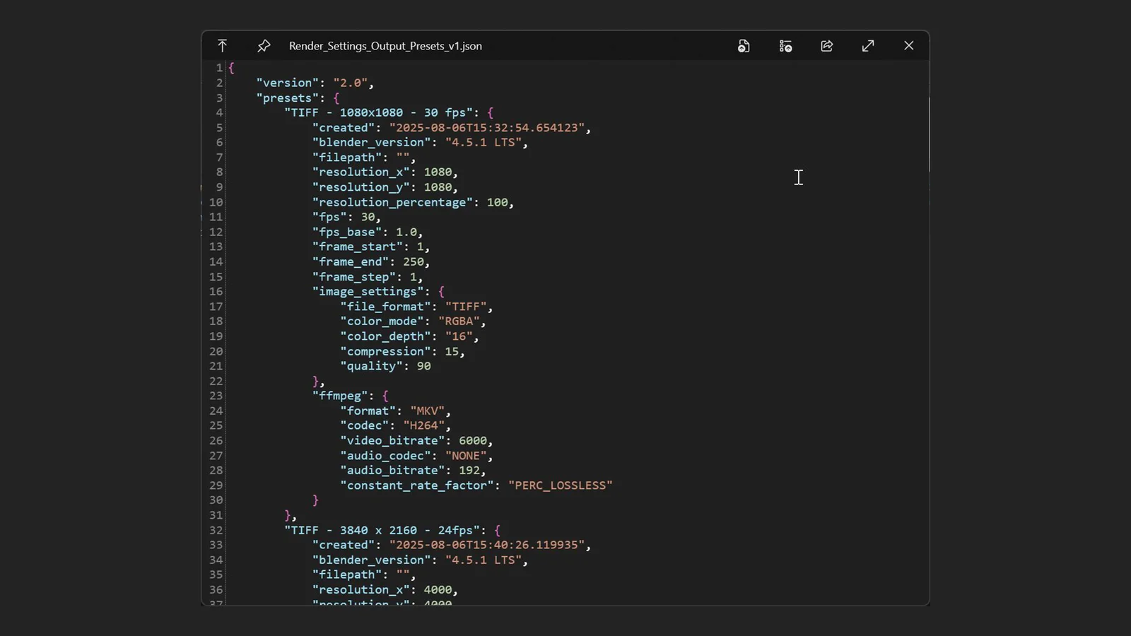 Save Render Output Presets screenshot 3