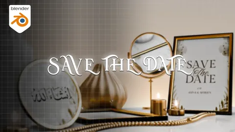 Save The Date Animation - Blender tutorials & courses