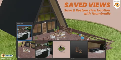 Saved Views - Blender addons