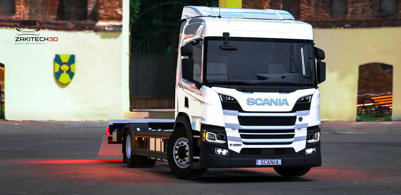 Scania P Series Truck with Trailer screenshot 2